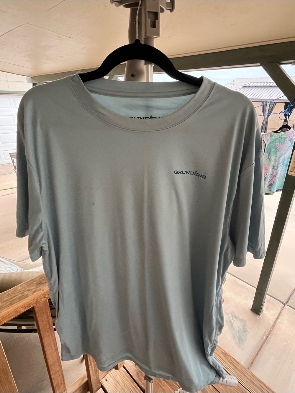 Grundens Men's Blue  High performance UPF 50 Sun protection 2XL
